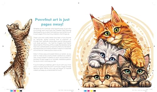 Editors of Chartwell - Creative Cats Coloring Book : Cat-tastic Kittie image 2