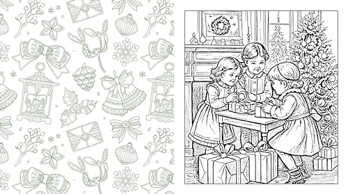 Editors of Chartwell - A Victorian Christmas Coloring Book : Color in image 3