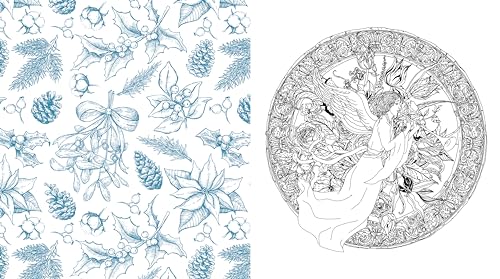 Editors of Chartwell - A Victorian Christmas Coloring Book : Color in image 4