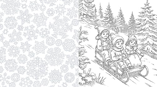 Editors of Chartwell - A Victorian Christmas Coloring Book : Color in image 6