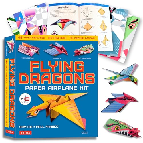 Paul Frasco - Flying Dragons Paper Airplane Kit : 48 Paper Airplanes, image 1