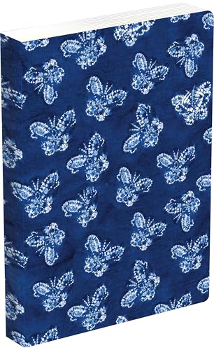 Tuttle Studio - Shibori Indigo Butterflies Dotted Paperback Journal : image 1