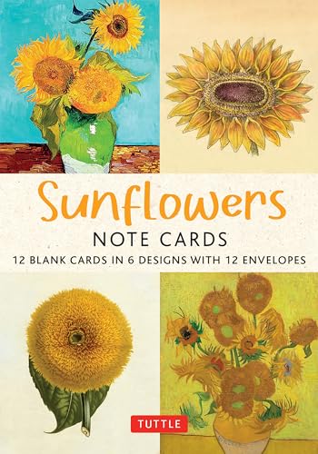 Sunflowers - 12 Blank Note Cards : 12 Blank Cards in 6 Designs with 12 image 1