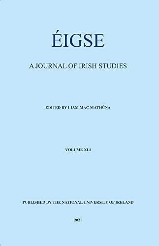 Eigse : A Journal of Irish Studies. Volume 41 : 41 - Paperback image 1