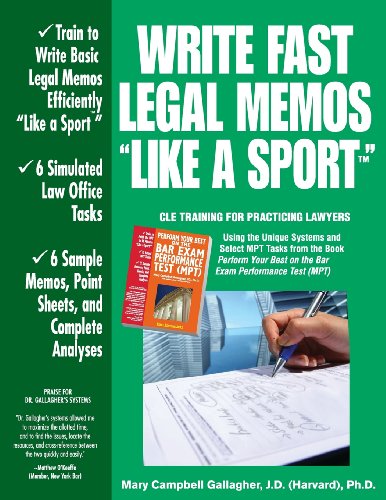 Write Fast Legal Memos Like a Sport(tm)