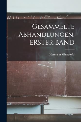 Gesammelte Abhandlungen, ERSTER BAND