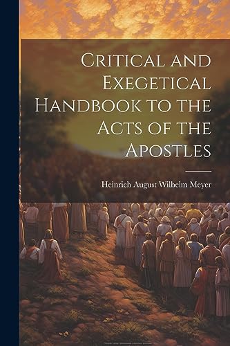 Critical and Exegetical Handbook to the Acts of the Apostles