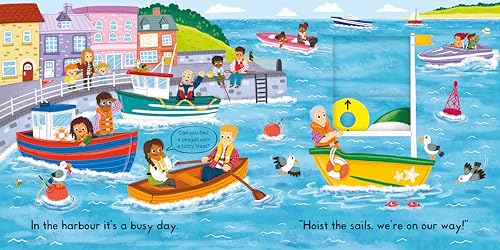 Campbell Books - Busy Boats : A Push Pull and Slide Book - Hardback image 2