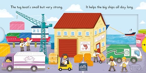 Campbell Books - Busy Boats : A Push Pull and Slide Book - Hardback image 4