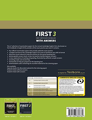 Cambridge English First 3 Student's Book with Answers with Audio - image 2