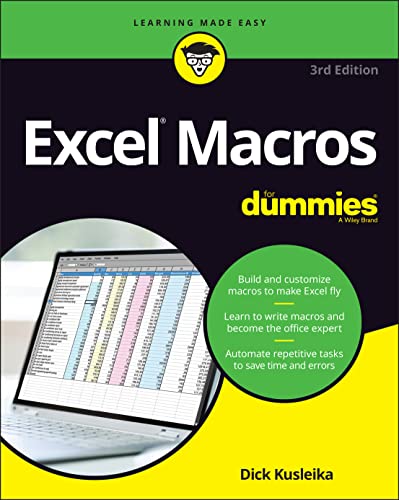 D Kusleika - Excel Macros For Dummies, 3rd Edition - Paperback image 1