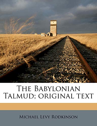 The Babylonian Talmud; original text Volume 4