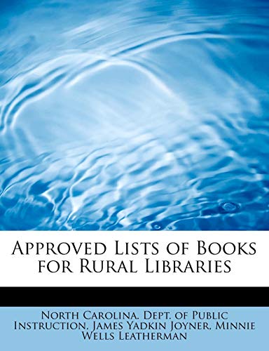 Approved Lists of Books for Rural Libraries