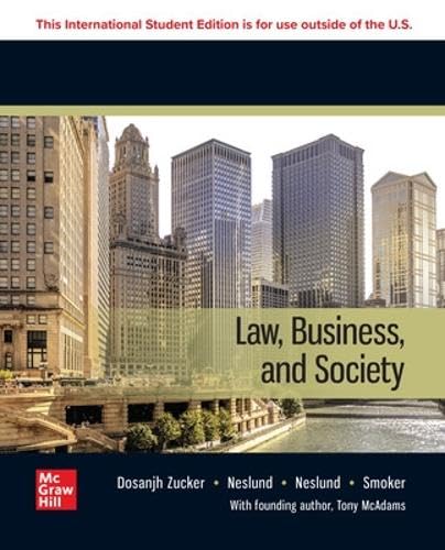 Kari Smoker - Law, Business and Society: 2024 Release ISE - Paperback image 1