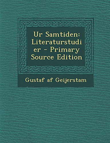 Ur Samtiden: Literaturstudier