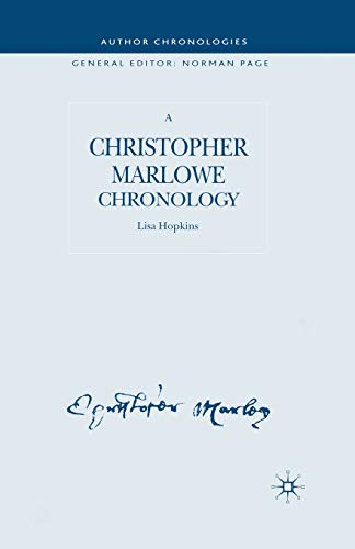 A Christopher Marlowe Chronology