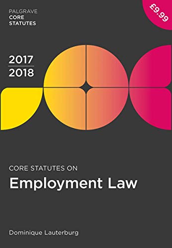 Dominique Lauterburg - Core Statutes on Employment Law 2017-18 - Paper image 1
