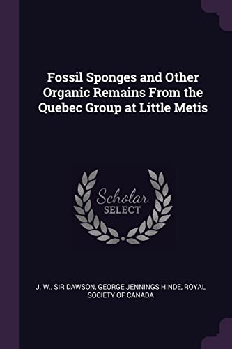 Fossil Sponges and Other Organic Remains From the Quebec Group at Little Metis