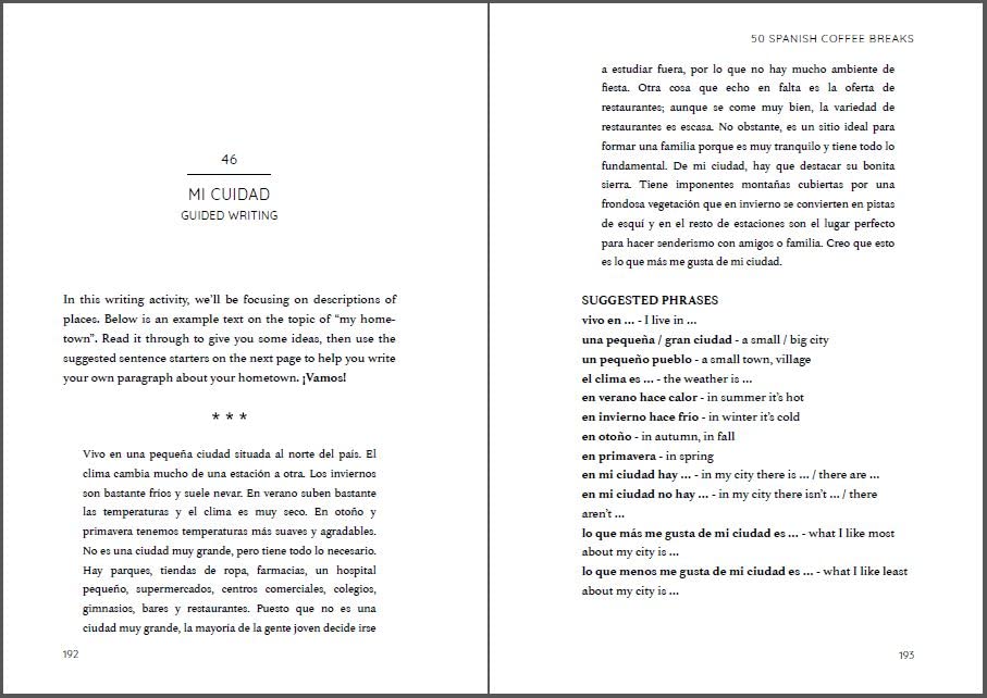 Coffee Break Languag - 50 Spanish Coffee Breaks : Short activities to image 3