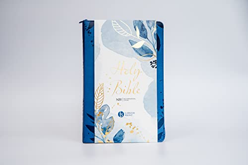 New International Ve - NIV Larger Print Blue Soft-tone Bible with Zip image 2