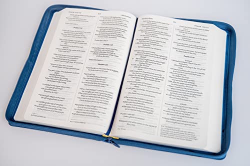 New International Ve - NIV Larger Print Blue Soft-tone Bible with Zip image 5