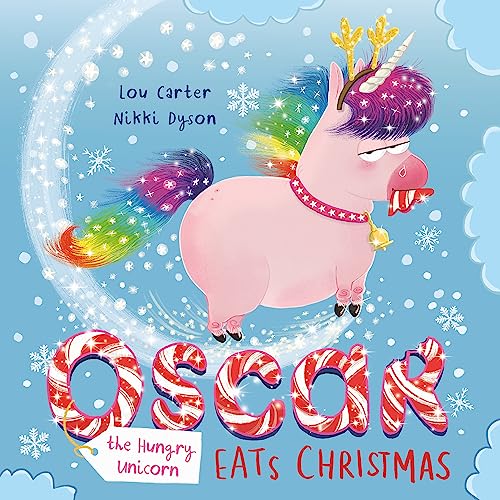 Lou Carter - Oscar the Hungry Unicorn Eats Christmas - Hardback image 1