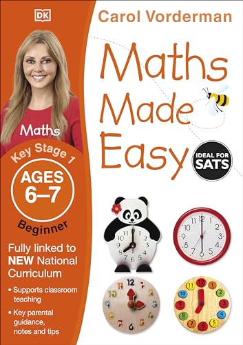 Carol Vorderman - Maths Made Easy Ages 6-7 Key Stage 1 Beginner - Pape image 1
