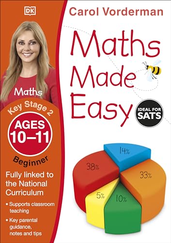 Carol Vorderman - Maths Made Easy Ages 10-11 Key Stage 2 Beginner - Pa image 1