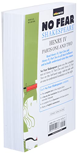 SparkNotes - Henry IV Parts One and Two (No Fear Shakespeare) - Paperb image 2