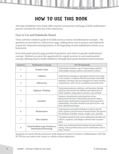 Jodene Smith - 180 Days of Math for First Grade : Practice, Assess, Di image 2
