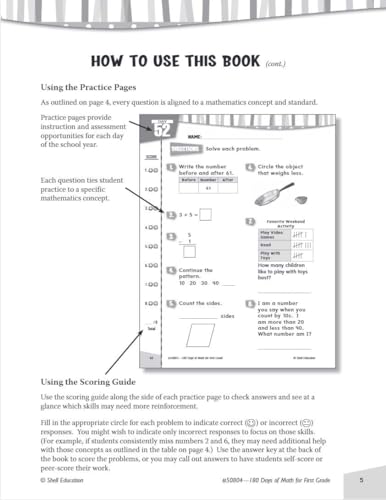Jodene Smith - 180 Days of Math for First Grade : Practice, Assess, Di image 3