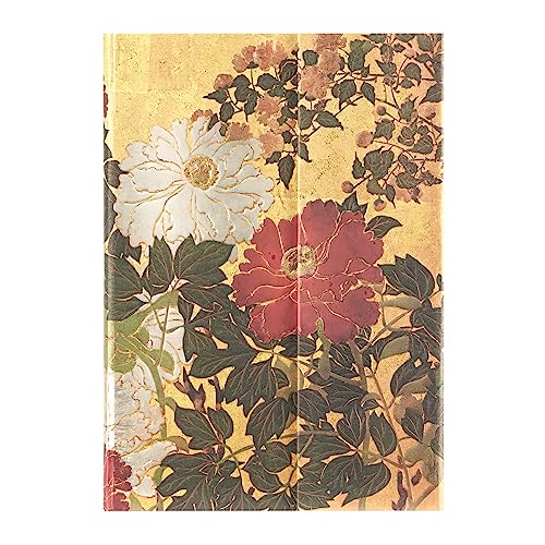 Paperblanks - Natsu (Rinpa Florals) Midi Unlined Hardback Journal (Wra image 1
