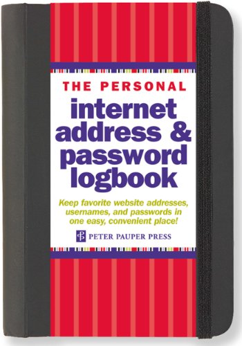 Internet Address Password Log Black - Paperback image 1