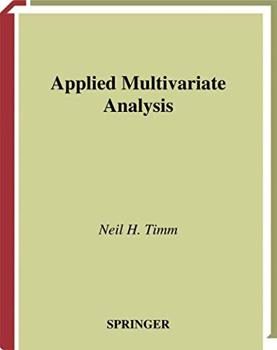 Applied Multivariate Analysis