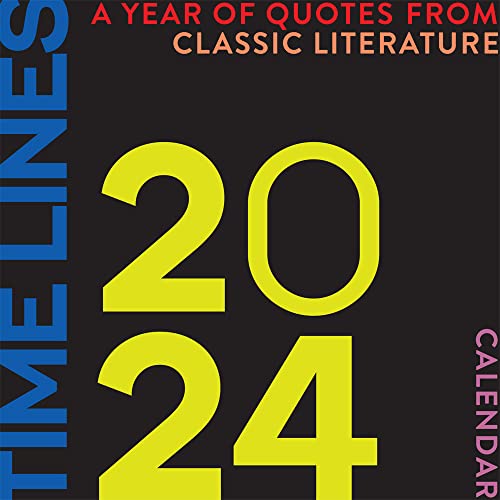 Time Lines: A Year of Quotes from Classic Literature-2024 Wall Calenda image 1