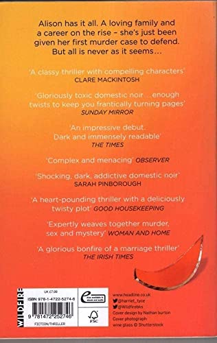 Harriet Tyce - Blood Orange : The gripping Richard & Judy bookclub thr image 2