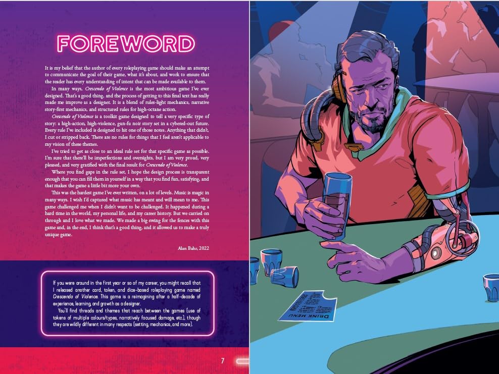 Alan Bahr - Crescendo of Violence : A Neon-Noir Roleplaying Game - Har image 2
