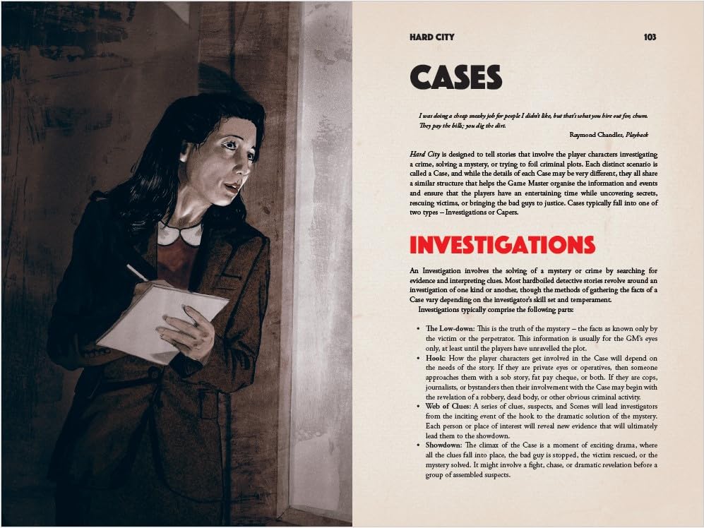 Nathan Russell - Hard City : Noir Roleplaying - Hardback image 6