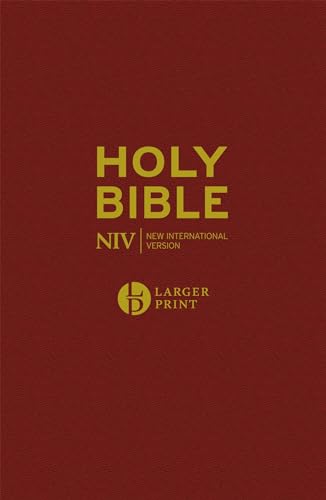 New International Ve - NIV Larger Print Burgundy Hardback Bible - Hard image 1