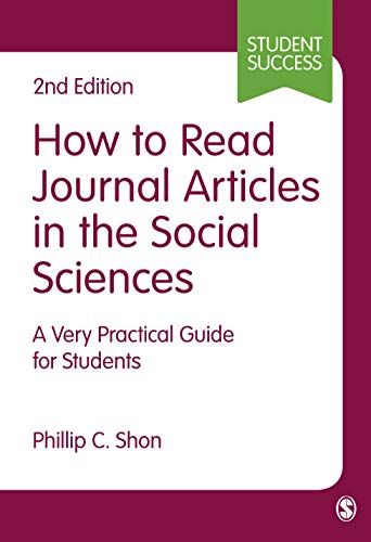 Phillip C. Shon - How to Read Journal Articles in the Social Sciences image 1