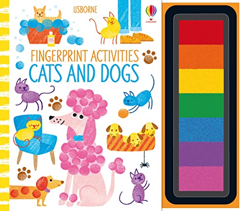 Fiona Watt - Fingerprint Activities Cats and Dogs - Spiral image 1
