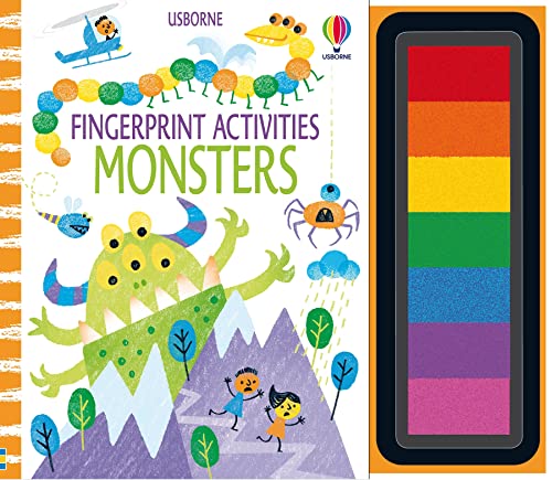 Fiona Watt - Fingerprint Activities Monsters - Spiral image 1