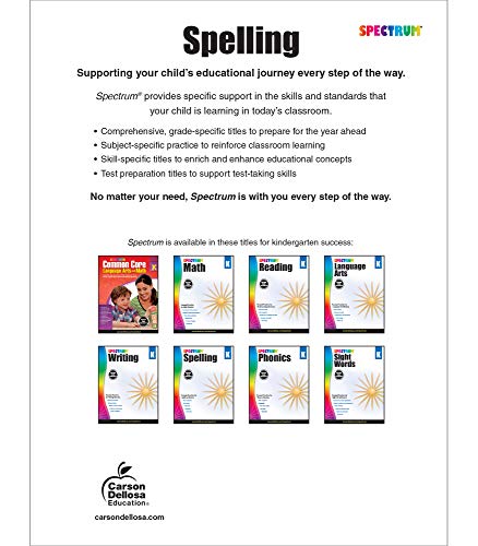 Spectrum - Spelling Grade K - Paperback image 2