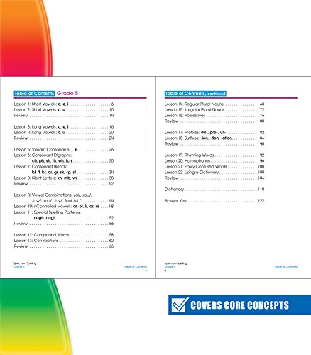 Spectrum - Spelling Grade 5 - Paperback image 3