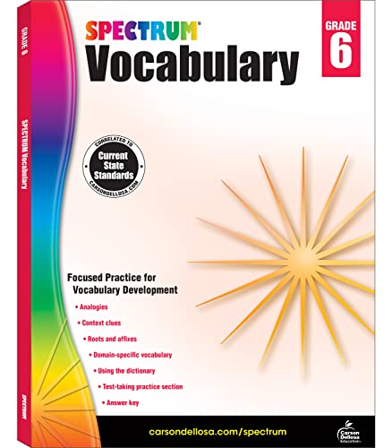 Spectrum - Vocabulary Grade 6 - Paperback image 1