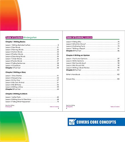 Spectrum - Writing Grade K - Paperback image 3