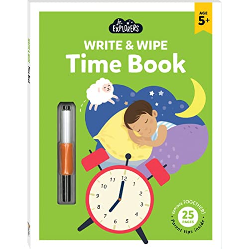 JUNIOR EXPLORERS WRITE & WIPE TIME - Paperback image 1