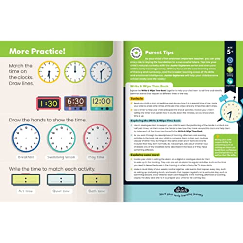 JUNIOR EXPLORERS WRITE & WIPE TIME - Paperback image 3