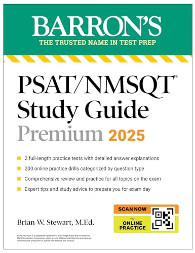 Brian W. M.Ed. Stewa - PSAT/NMSQT Premium Study Guide: 2025: 2 Practic image 1