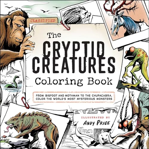 Cryptid Creatures Coloring Book : From Bigfoot and Mothman to the Chup image 1